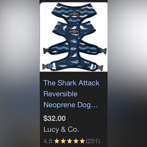 Reversible Lucy & Co. Dog Harness